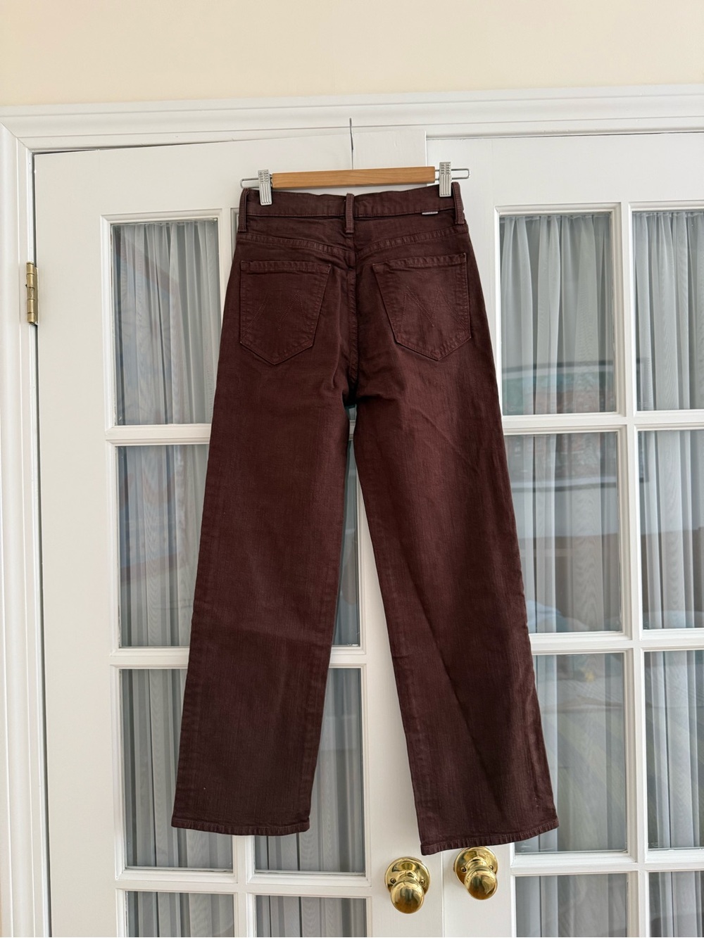 MOTHER The Rambler Zip Ankle Pants in Brown - Picture 3 of 8